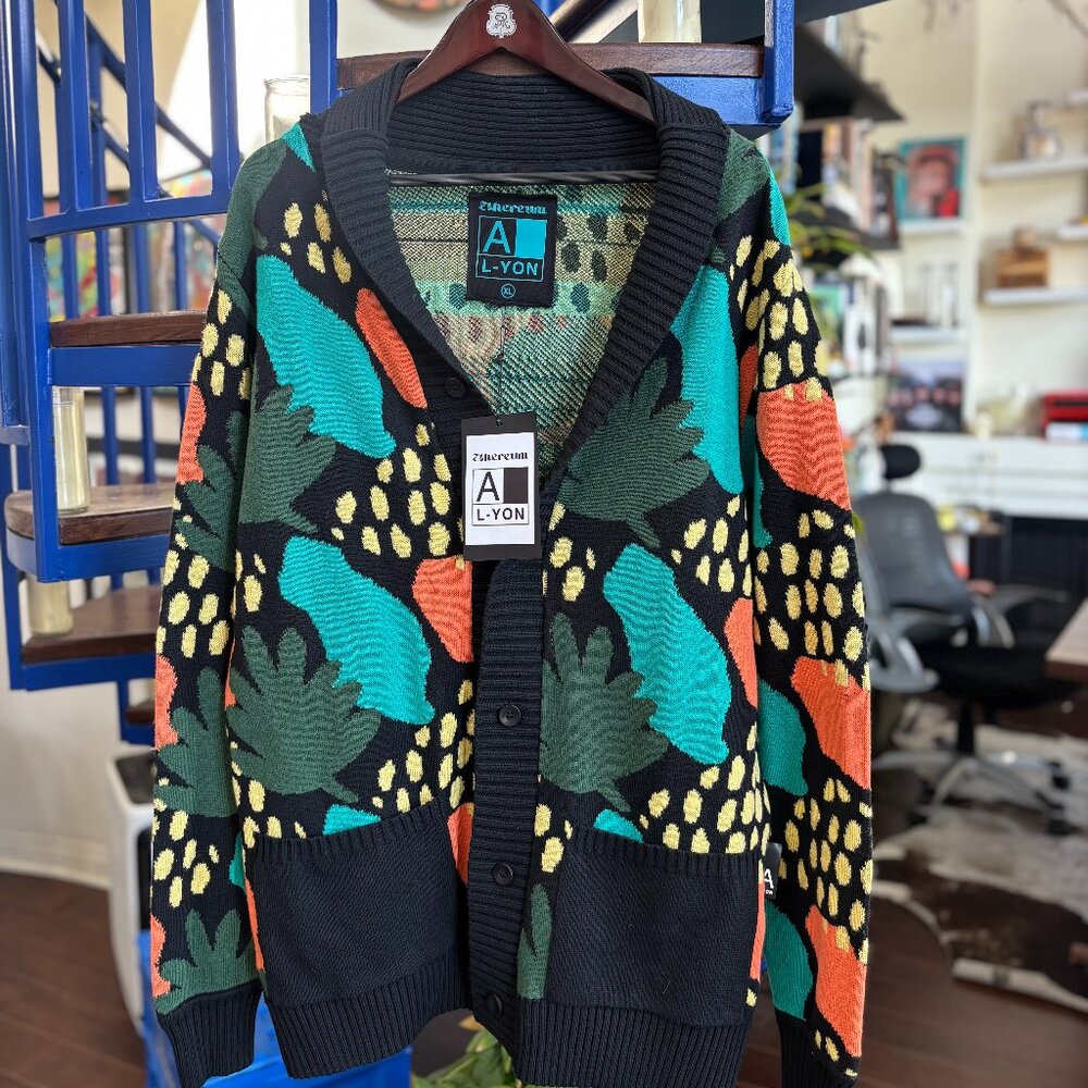 Ethereum A-Lyon Multicolor Knit Cardigan Size XL (NWT)